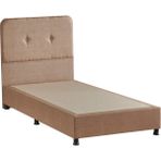Niron Yatak Niron Budget Baza ve Başlık Seti Tek Kişilik 90X190 cm - 90 x 190 cm - Bej