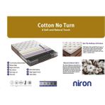 Niron Yatak Niron Cotton No Turn 160X200 cm Çift Kişilik Yatak Baza Başlık Takımı - Baza, Başlık ve Yatak Seti - 160 x 200 cm - Kahverengi
