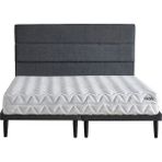 Niron Yatak Niron Slim Pocket 150X200 cm Çift Kişilik Yatak Baza Başlık Takımı - Baza, Başlık ve Yatak Seti - 150 x 200 cm - Antrasit