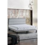 Niron Yatak Niron Slim Pocket Yatak Seti - 140X200 Çift Kişilik Paket Yaylı Yatak, Metal Baza ve Başlık Takımı - Gri - 140 x 200 cm