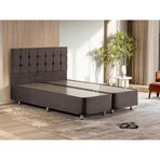Niron Yatak Rama Füme Baza Ve Başlık Seti, Çift Kişilik 140x190 cm Baza Ve Başlık Takımı