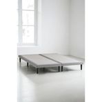 Niron Yatak Slim Karyola - 140x190 Çift Kişilik Baza - Metal İskeletli, Yüksek Ayaklı ve Keten Kumaşlı