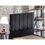 Nironyatak Piano Lite Tek Kişilik Yatak Başlığı - 100 Cm Siyah Kumaş Başlık