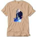 Nirvana Kurt Cobain Galaksi Krem Tişört Liyada - 3XL