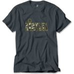 Nirvana Logo ve Yazı Füme Tişört - XS