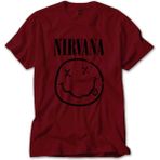 Nirvana Smiley Face Kırmızı Tişört Liyada - 5XL