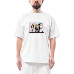 Nirvana Street Cartoon Oversize Beyaz Tişört - M