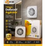 Nisa 100MM Banyo ve Wc Aspiratörü- Sessiz Çalışma - Beyaz