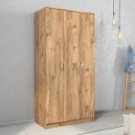 Nisa 3 Kapılı 6 Raflı Geniş Gardrop Çam - Grd0902