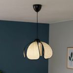 Nisa Luce 70x30x30 cm Krem Siyah Biyeli Papatya Hasır Sarkıt
