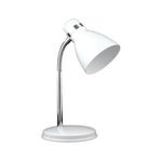 Nisa Luce Modern Krom Spiralli Beyaz Masa Lambası