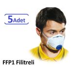 Nisafety Ffp1 Ventili Konik Maske 5 Adet