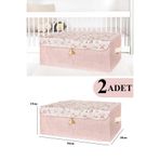 Nisahometeks 2 Adet Baby Baza Boy Kapaklı Kutu Hurç