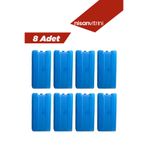 Nisan Vitrini 8 Adet Buz Aküsü Buz Kasedi Ice Box Buz Kalıbı Buz Akusu
