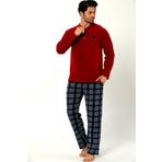 Nisanca 3 Renk Kışlık Polar Bordo Erkek Pijama Takımı