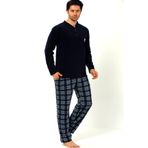 Nisanca 3 Renk Kışlık Polar Lacivert Erkek Pijama Takımı