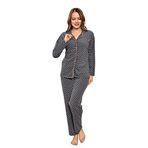 Nisanca Füme Kışlık Welsoft Peluş Polar Düğmeli Pijama Takımı