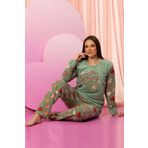 Nisanca Kışlık Kadın Polar Pijama Takımı - Yılbaşı Pijaması