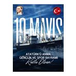 Nişantaşı Grup 150x200 cm 19 mayıs Atatürkü anma,gençlik ve spor bayramı pano