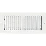 Nisar Store 10" x 4" 2 Yollu Hava Akışı Duvar ve Tavan Kaydı Buzul Beyaz Kaplama | 4 "x 10" 2 Yönlü Hava Difüzörü | Ev Yan Duvarları ve Tavan Için Hava Delikleri | Sierra - 100 cm