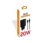 Nisar Store 20 Watt USB + Type-C Çıkışlı Hızlı Şarj Başlık Adaptör + 1m 3A Type-C To Lightning ile Uyumlu Kablo (Yerli Üretim) Kdr-42 Siyah (20W+ ile Uyumlu Kablo) - 001-Renkli