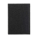 Nisar Store 2k 4812 Defter 14X20 Cm. Kareli 160 Yapraklı Deri Hilton Desen Kapaklı Siyah, Siyah - -- - Option-1