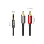 Nisar Store 3.5mm Aux To 2 Rca Ses Kablosu 1 Metre - 0 - Siyah