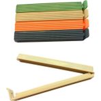 Nisar Store 8 Adet Poşet Klipsi,poşet,ambalaj,paket Kilidi,mandallı Torba Kilidi - Ahşap - Beyaz