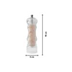 Nisar Store Akrilik Tuz Karabiber Değirmeni Öğütücü - Baharat Öğütücüsü, 18 cm 2 Adet, Akrilik Değirmen 18 cm - Ahşap