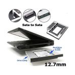 Nisar Store AL-4717 12.7 mm Sata HDD Harddisk Caddy Kızak Kutu Laptop SSD Notebook Ikinci HDD Takma - 1BW-Beyaz