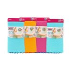 Nisar Store Desenli Kumaş 30X40 cm Iz Bırakmaz Mikrofiber Cam Bezi 8'li Set - Abanoz - Option-1
