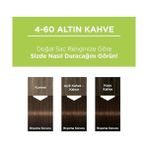 Nisar Store Kalıcı Doğal Renkler 4-60 Altın Kahve Kakao Yağı & Yulaf Çekirdeği Özlü Saç Boyası - Option-1