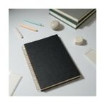 Nisar Store Kareli Spiralli Not Defteri, A4 Boyut (21X29,7 Cm), 120 Yaprak (240 Sayfa), 90GR. Ivory Kağıt, Ofis Için Ideal (Siyah) - -- - Option-1