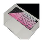 Nisar Store Klavye Koruyucu Arapça Baskılı Uk-Ters L Enter Uyumlu, Ultra Ince Hafif Yıkanabilir Silikon Klavye Filmi Air 13-15 Inç- Pro 14 Inç-16 Inç M1-M2-M3-M4-M5 Pro Max Pembe - 0 - Siyah - Option-1