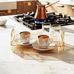 Nisar Store Makyaj Organizeri Kozmetik Aksesuar Düzenleyici Kozmetik Vitrini (Amber Sarı) - Option-1