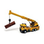 Nisar Store Oyuncak Sesli ve Işıklı Metal 1:28 Ölçek Çek Bırak Inşaat Araçları Kapıları Açılabilen Die Cast Model Iş Makinaları (Vinç-1)