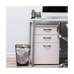 Nisar Store Reader Mesh Çöp Kovası, Atık Kağıt Sepeti, Kare, Ofis, Metal Örgü, 9.8 "u x 9.8" G x 12.25" H, 4'lü Set, Siyah - 000-Siyah - Option-1