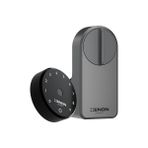 Nisar Store Smart Akıllı Otomatik Motorlu Kapı Kilidi Parmak Izi Şifreli Wi-Fi Mobil Uygulama ile Kontrol Kolay Kurulum Uzaktan Kilitleme/açma Mekanik Anahtarsız Kilit X8070 - Antrasit - Option-1