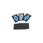 Nisar Store Spelt Iskambil Kağıdı Destesi Oyun Kartları Su Geçirmez Pvc Parlak Siyah Deste 8,7cm x 5,7cm 54'lü (Mavi) - -- - Option-1