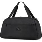 Nisex 2 Bölmeli Siyah El ve Omuzda Taşınılabilir Günlük Seyahat Gym Fitness ve Spor Çantası - 46x20x23 cm