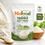 NisFood Yağsız Süt Tozu - 500 gr