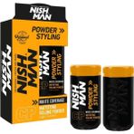 Nish Man Nishman 20 Gr Beyaz Kapatıcı Pudra Wax Oynanabilir Yapı ile Mat Doku ve Hacim Sağlar