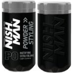 Nish Man Nishman P0 Ultra Mat Yüksek Hacim Pudra Wax 20 gr Sert Doku ile Ekstra Hacim Sağlar