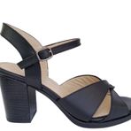 Nish N2441 Siyah Hakiki Deri Kadın Topuklu Ayakkabı