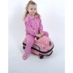 Nishev.com Evini Sev Lüks Abs 360° Çocuk Valizi – Pembe - Renkli