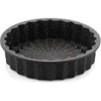 Nishev Hanımeli Yuvarlak Siyah Döküm Kek Turta Kalıbı 28CM - 28 cm