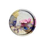 Nishev Premium 35 cm Metal Yuvarlak Tepsi – Özel Tasarım