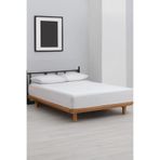 Nishiera %100 Pamuk Lastikli Çarşaf - Beyaz - 150 GSM - Kaymaz & Nefes Alan Yumuşak Doku