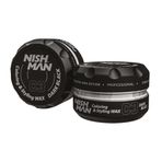 Nıshman 100 ml C3 Siyah Saç Boyayan Şekillendirici Wax