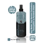 NISHMAN Hacim Ve Dolgunluk Veren Deniz Tuzu Saç Spreyi (Yosun ve Argan Yağı içerir) 200 ml